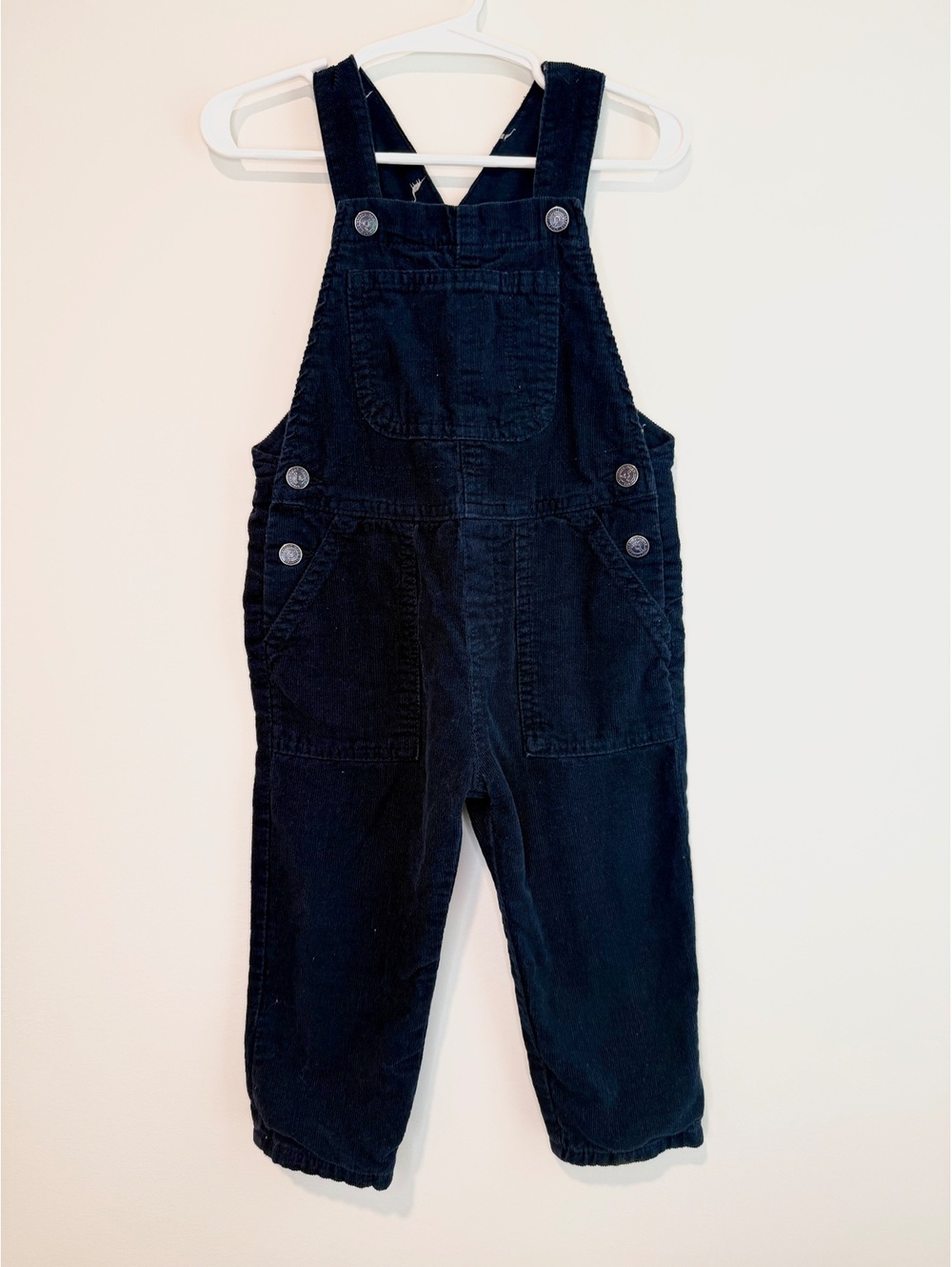 Zara Baby Navy Corduroy Overalls 12-18 Months
